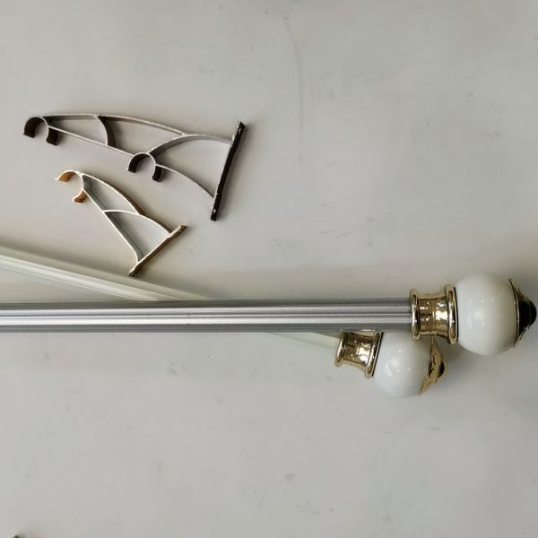 5.8 Metre 0.35mm Black Wrought Iron Curtain Rods