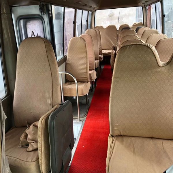 4L Engine 43000km Second Hand Coaster Bus 30 Seater Bus