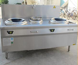Nenhum material de aço inoxidável industrial do fogão de indução da chama com 2 queimadores