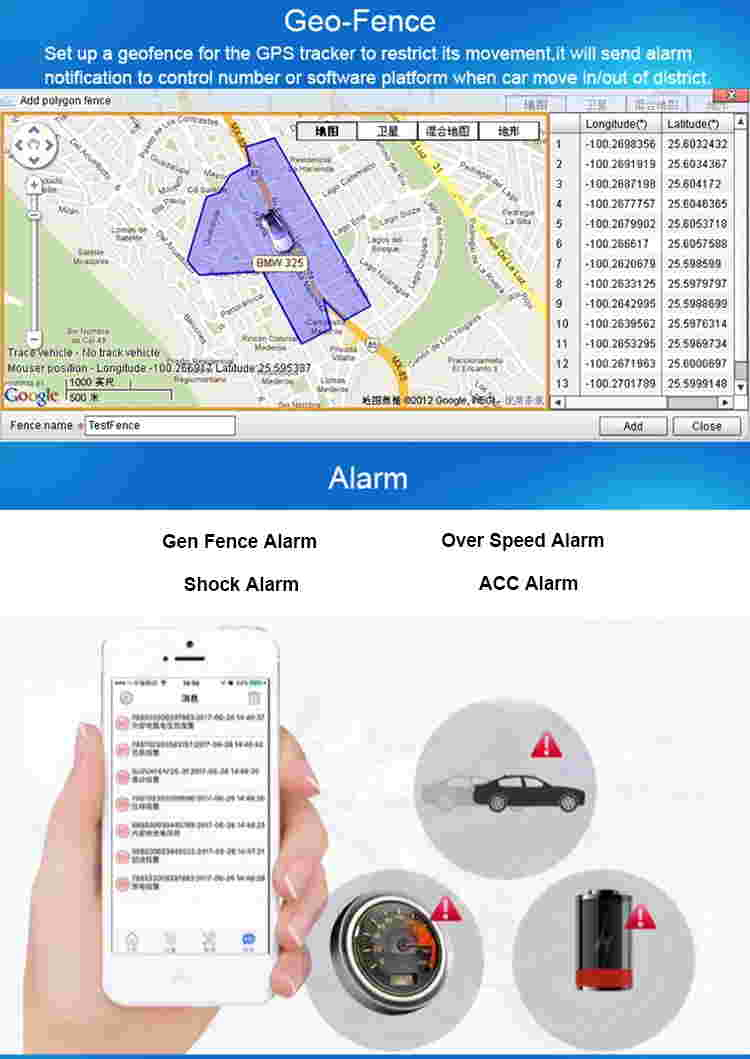 MT6261D 2100Mhz 4G OBD Vehicle GPS Tracker With GEO-FENCE