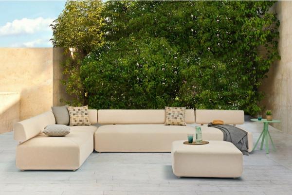 Set of Modern Design Style L Shape Couch for Patio Garden Outdoor Furniture