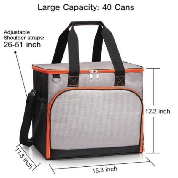 Охладитель на открытом воздухе консервных банок нейлона 40 складный изолированный кладет сумку в мешки пикника пляжа