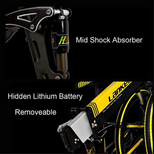 LANKELEISI T750plus Luxury 26 inch 1000W Electric Ebike With 13AH Panasoni'c Battery With CE