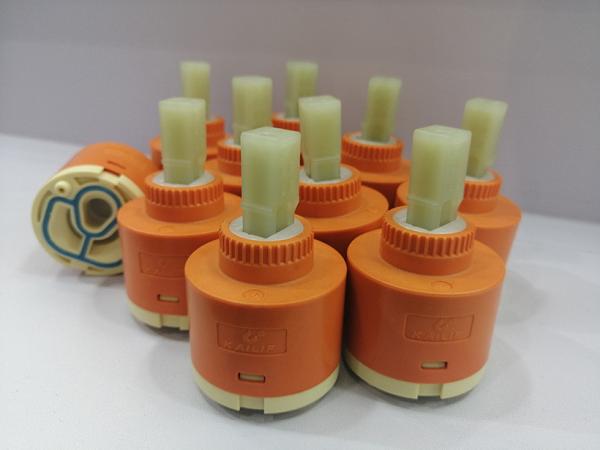 Water Saving Shower Faucet Valve Ceramic Cartridge 40mm With Steps