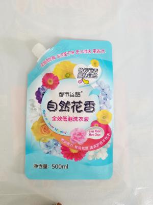 Bright Surface PET Plastic Spout Pouch Capacity 500ml for Laundry Detergent