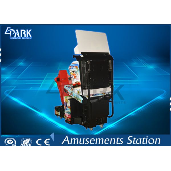 32 Inch HD LCD Screen Racing Game Machine Stereo System For Entertainment