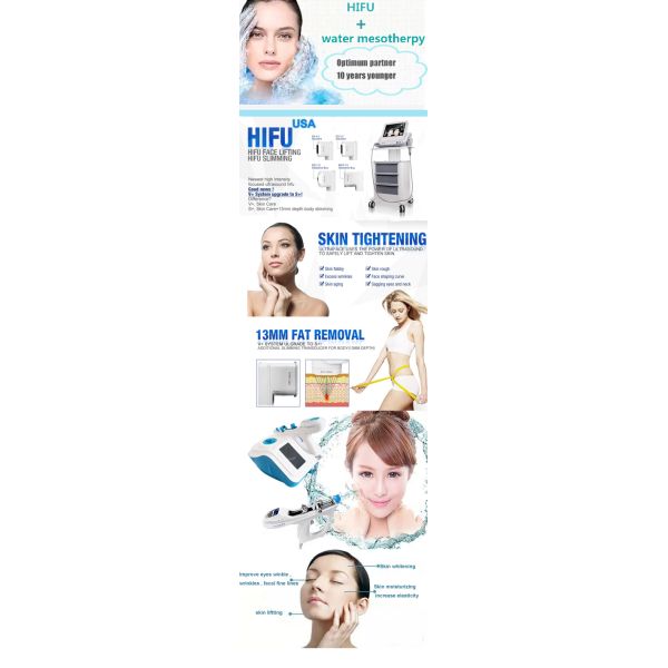 Skin Beauty Water Mesotherapy Equipment Vacuum Injection HIFU