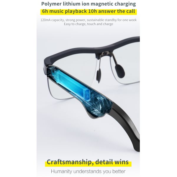 New Generation  5.0 Smart Music Glasses Phone Glasses Sun Glasses