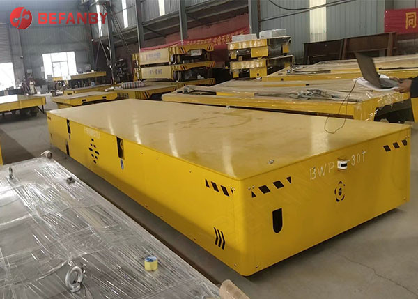 Workshop Railless Battery Steerable Transfer Cart Remote Controlled