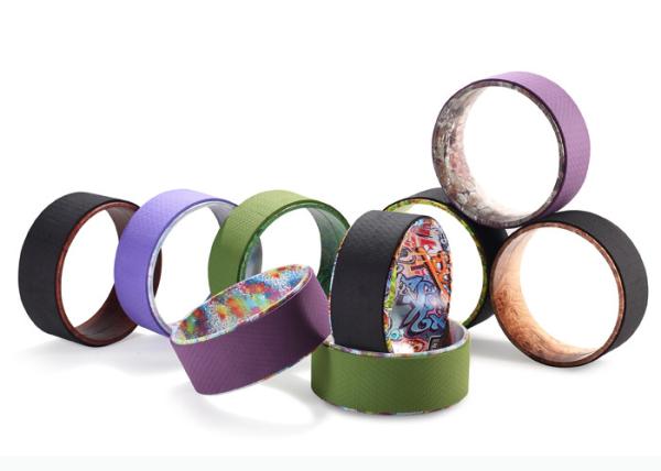 Round Yoga Backbend Wheel , PC Alloy Wheel Yoga Prop High Flexibility