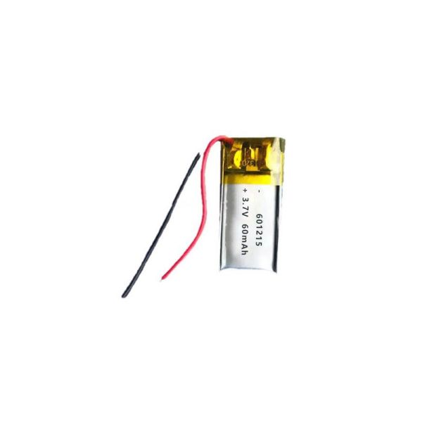 601215 3.7V 60mAh Rechargeable Lithium Polymer Battery for Bluetooth Headset