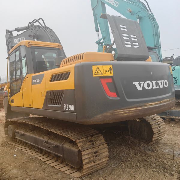 22ton Original Engine Used Volvo EC220D Large Excavators Excavating Heavy Equipment