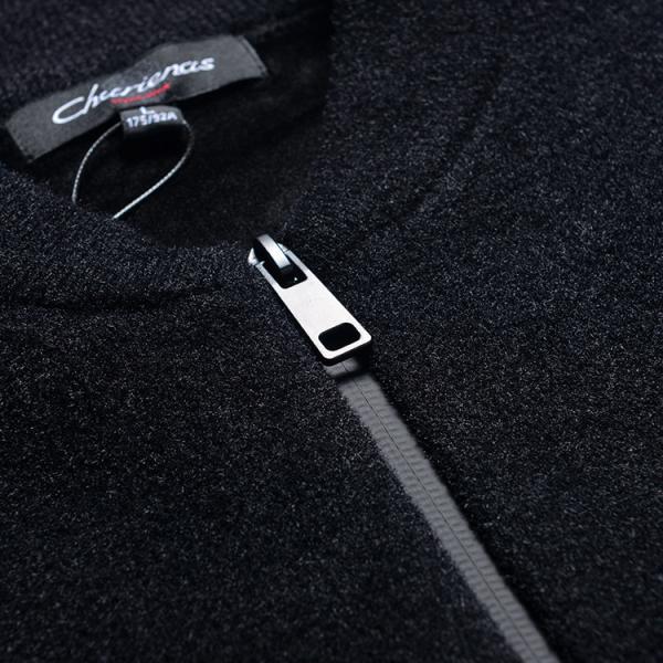China Supplier Winter Clothing Zip Up Sweater Manufacture 2019 Fall Winter Black Sweater for Men