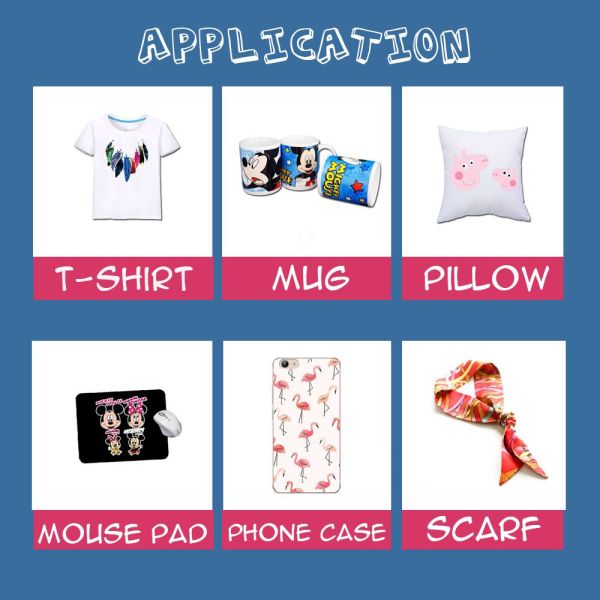 Листы доказательства жары 100 в бумагу переноса сублимации пакета