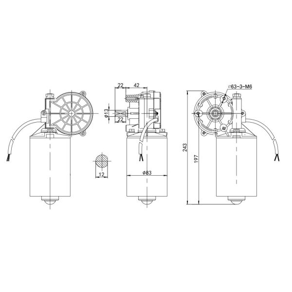 150kw Electric Motor DC for Golf Car Brushless DC Motor 24v Permanent Magnet Construction