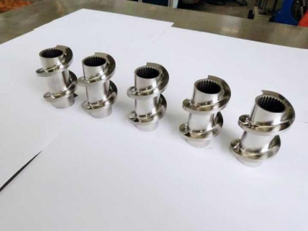 A extrusora de parafuso alta do gêmeo da resistência de corrosão parte o elemento do parafuso da extrusora para TEX54