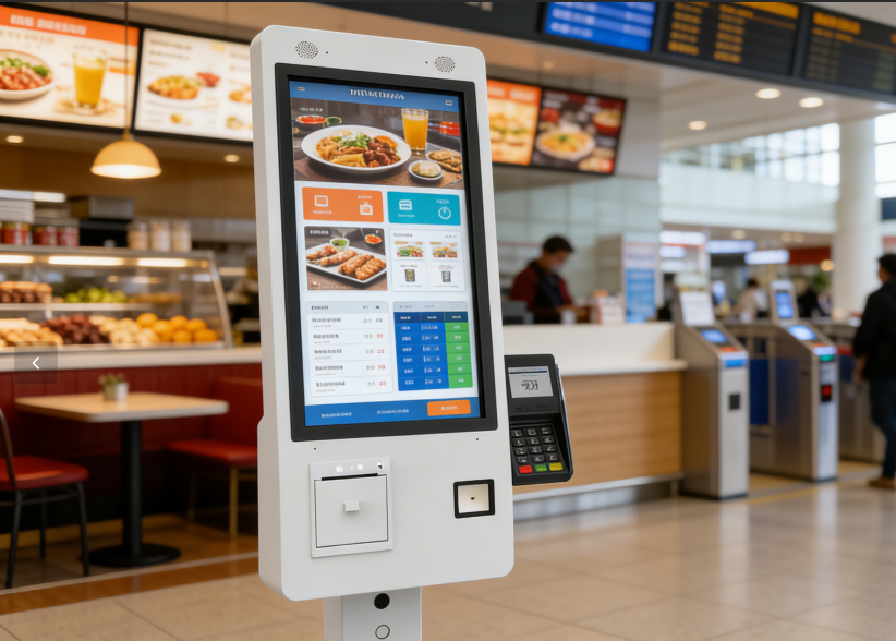 21.5-32 Inch Self-Service Kiosk with Capacitive Touch IPS Display and Flexible Multi-Mount Installation