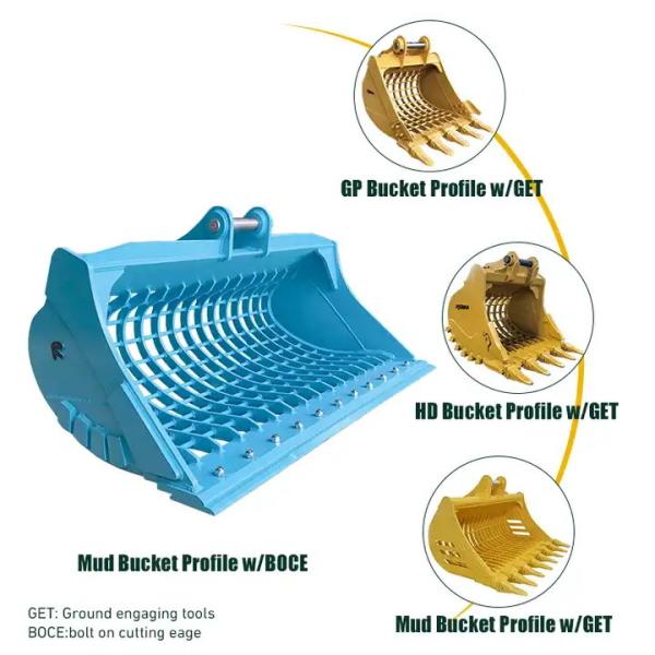 Backhoe Excavator Skeleton Bucket 60 Inch Skeleton Rock Bucket