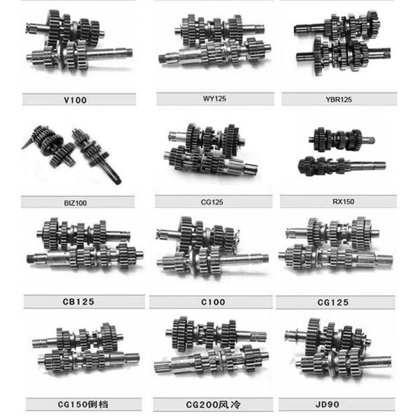 Balance CG125 Spare Parts Engine Gear Main / Counter Shaft Assembly OEM Service