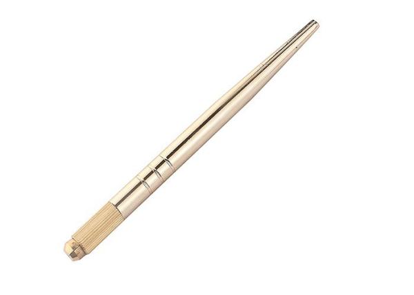 60 G Heavy Gold Metal Manual Permanent Makeup Pen For Eyebrow Tattoo