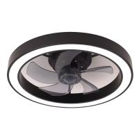 Ventilador de techo con luz de 20 pulgadas al por mayor, modelo Deluxe blanco y negro, simple, regulable, 5 aspas, con control remoto