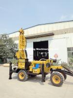 Machine de forage de puits à eau de type diesel à quatre roues de 220 m maximum
