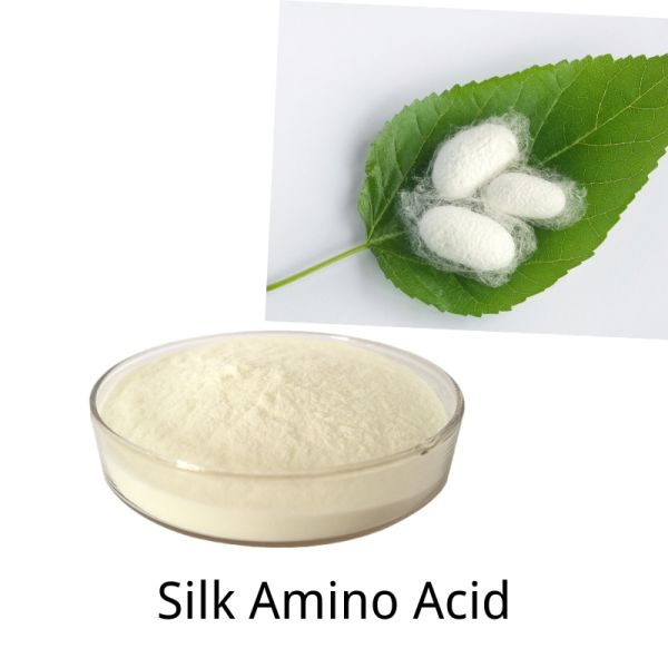 Silk Amino Acids 90%  Silk Protein White Powder N 14.5% For Hair Care