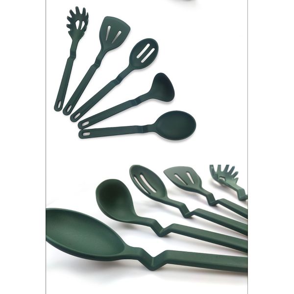  10 Pcs Silicone Kitchen Cookware Utensils Set Kitchen Cooking Tools Includes Spatula Spoon Turner Whisk Tong, Dishwash