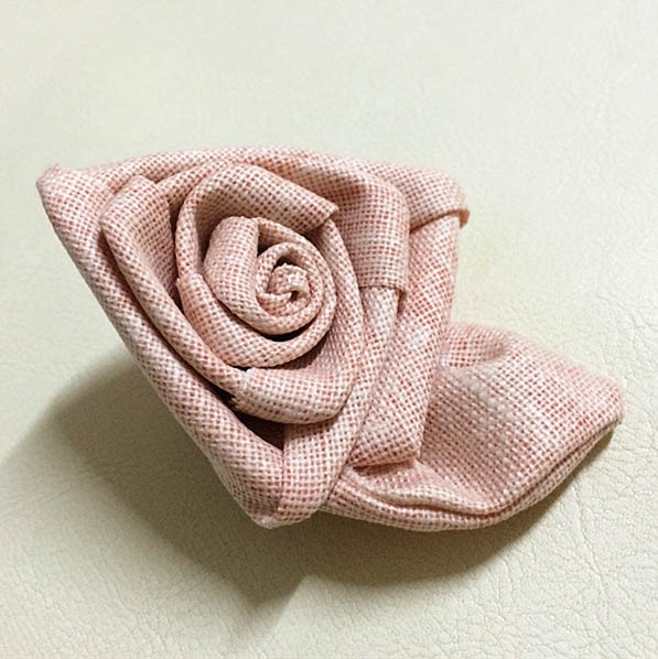 2 Inch Satin Ribbon Fabric Craft Flowers Rolled Art For Valentine'S Day