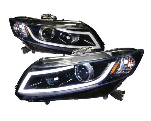 12V Honda Civic Smoke LED Car Headlights With 1 Year Warranty