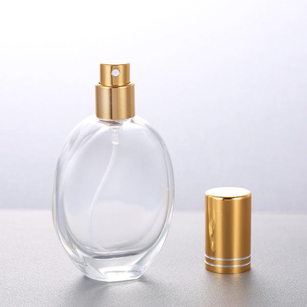 Screw Mouth Perfume Bottle, Oval Glass, Empty Bottle, Spray, Perfume, Cosmetics Bottle, Nozzle, Separate Bottles