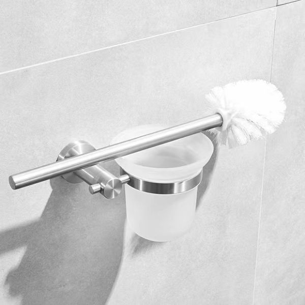 Cleaning Function Toilet Brush Holder Set with Glass Cups Wall Mounted by Lizhen Hwa.Eng