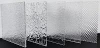 Folha acrílica de onda extrudida de 3 mm e 5 mm de espessura, listrada, com padrão linear claro, texturizada