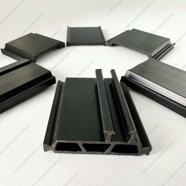 Barras de nylon preto 66 com 25% de fibras de vidro e perfis de extrusão de plástico para tiras de ruptura térmica