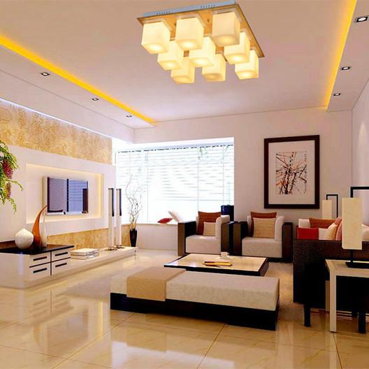 2014 hot sell Solid oak wood square wooden ceiling lighting with remote control