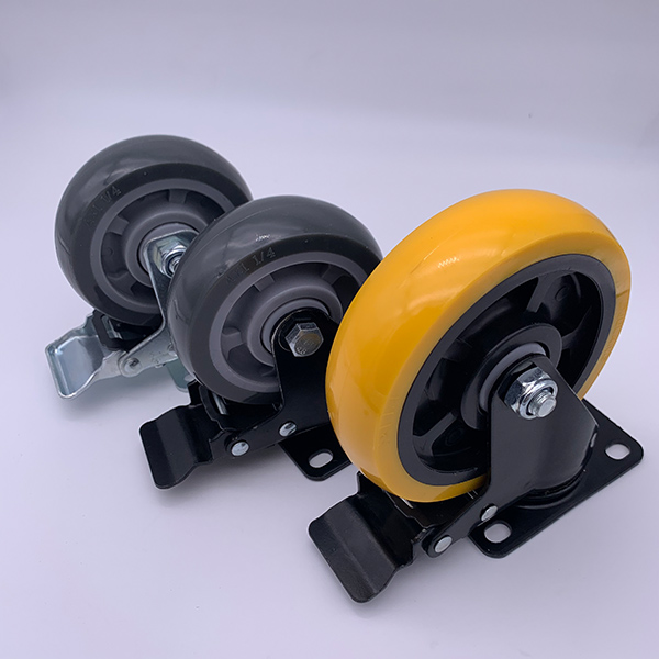 Проступь шарнирного соединения PU 4 дюймов гальванизировала кронштейн с рицинусами тормоза катит 120kg