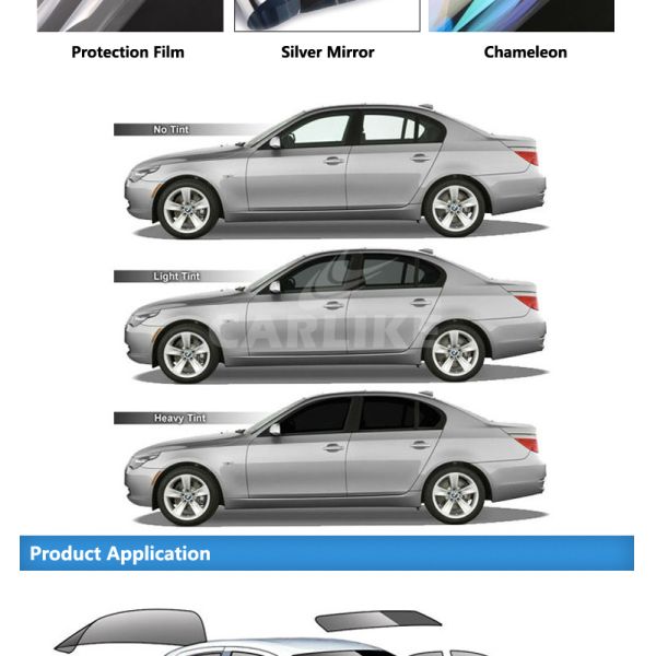 Heat Resistant Tint 3M Car Window Film , Sun Shade Film For Car Glass 1.56m Width