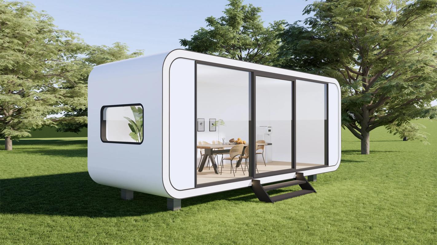 Apple Cabin Movable Modular  Tiny Home Portable Office Pod Prefabricated Steel House for Villa Application Prefab Apple Cabin