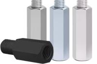 3/8 7/16 1/2 Carbon Steel Male And Female Hex Head Standoff Black blur white coating standoff