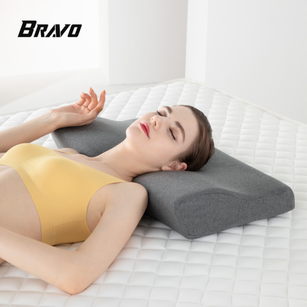 Total 100% Pure Memory Foam Cervical Pillow for Neck Support and Spinal Alignment