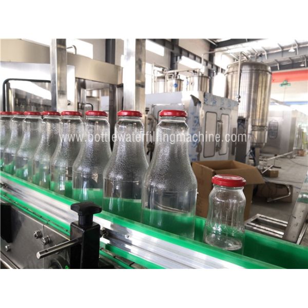 Glass Bottle Filling Twist Off Sealing Packing Machinery, Small Juice Production