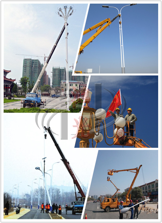 CE одобрил конический EN 40 светлого Поляка дороги квадрата 500W/BS 5649