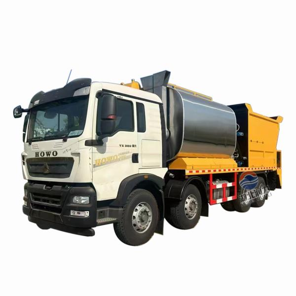 SINOTRUCK HOWO 24000L 6*2 étalonneur d'asphalte camion synchrone d'étanchéité du gravier atelier de soudage mobile