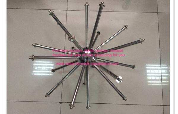 SS304 Dandelion Water Fountain Nozzles With Poles To Have Ball Spraying 1