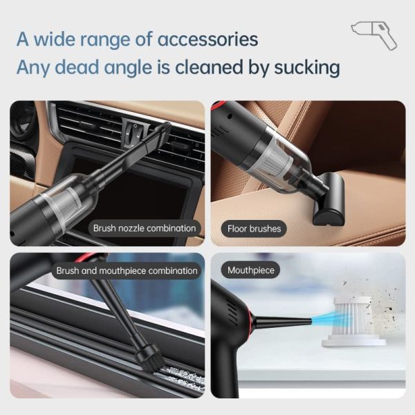 Compact 6500Pa Wireless Handheld Vacuum Cleaner For Car