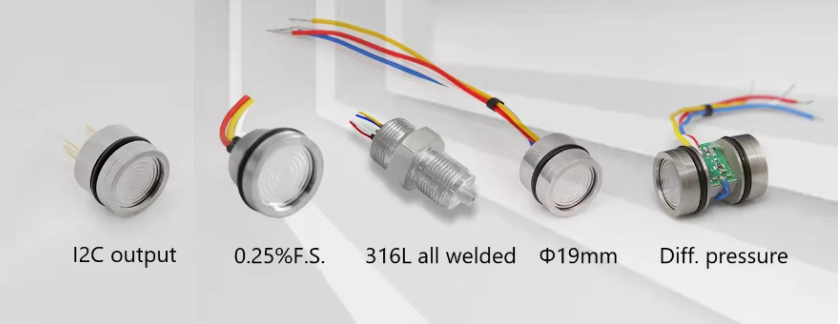 RJ10 OEM Stainless Steel Universal 19mm Piezoresistive Silicon Pressure Sensor for Water Air Liquid Gas