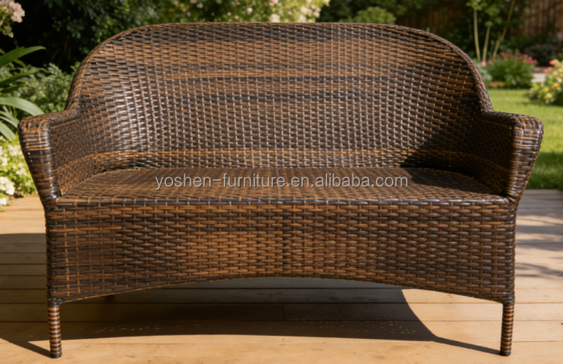 Aluminum Wicker Rattan Stackable Garden Furniture Outdoor Dining Chairs for Restaurant Beach Coffee Shops