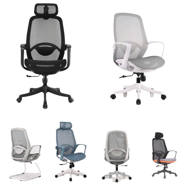CEO Executive Manager Swivel Full Mesh Office Chair with 2D Headrest