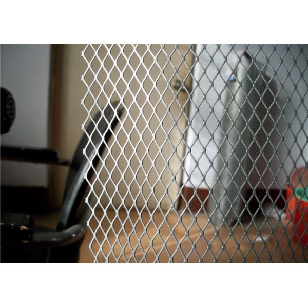 Perforated Expanded Wire Mesh Panels , Large Stainless Steel Aluminum Expanded Metal Sheet For Facade Screen