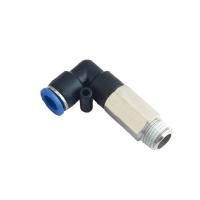 PLL Elongated L Type Elbow Tubing Fitting With Brass Nickel Plated